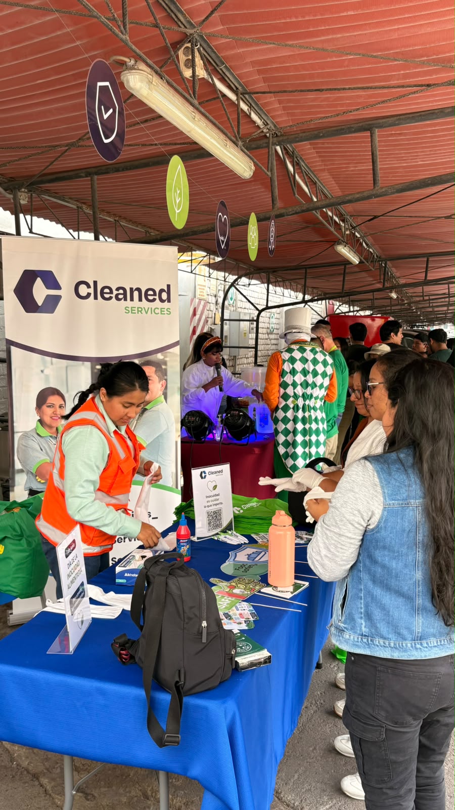 Vista general del stand de Cleaned Services en la feria de inocuidad de Ransa